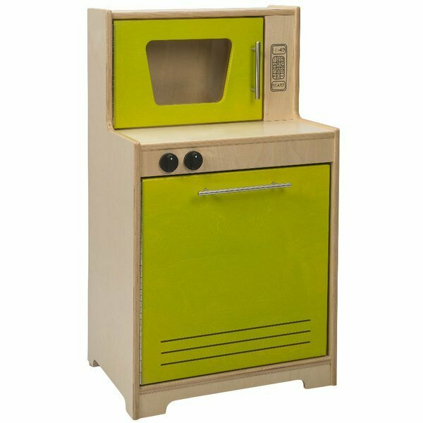 Whitney Brothers Whitney Bros WB6410 19'' x 15'' x 34'' Kids Electric Lime Wood Microwave-Dishwasher. 9466410